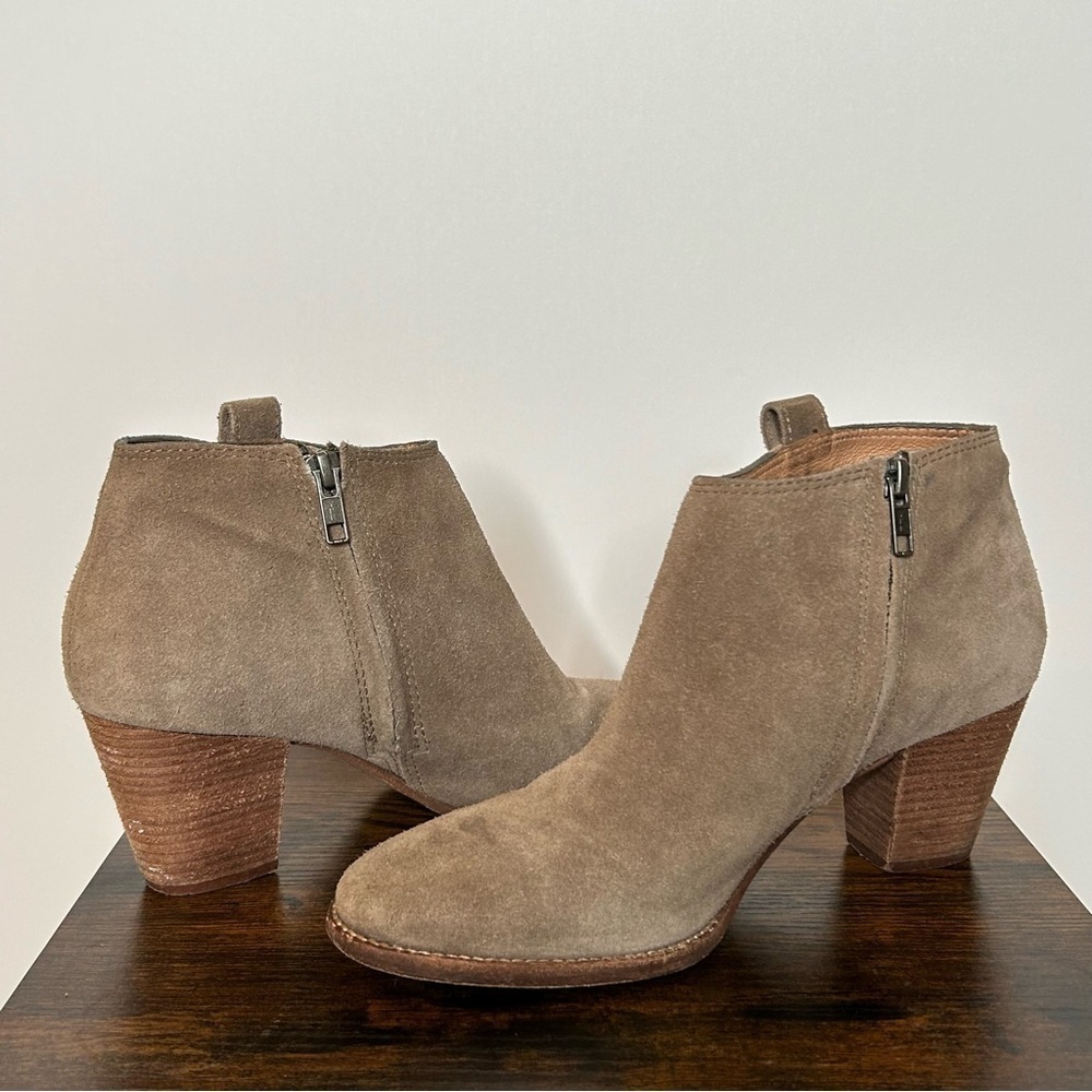 Madewell The Billie Suede Anke Boot Tan Size 9 - Picture 6 of 9